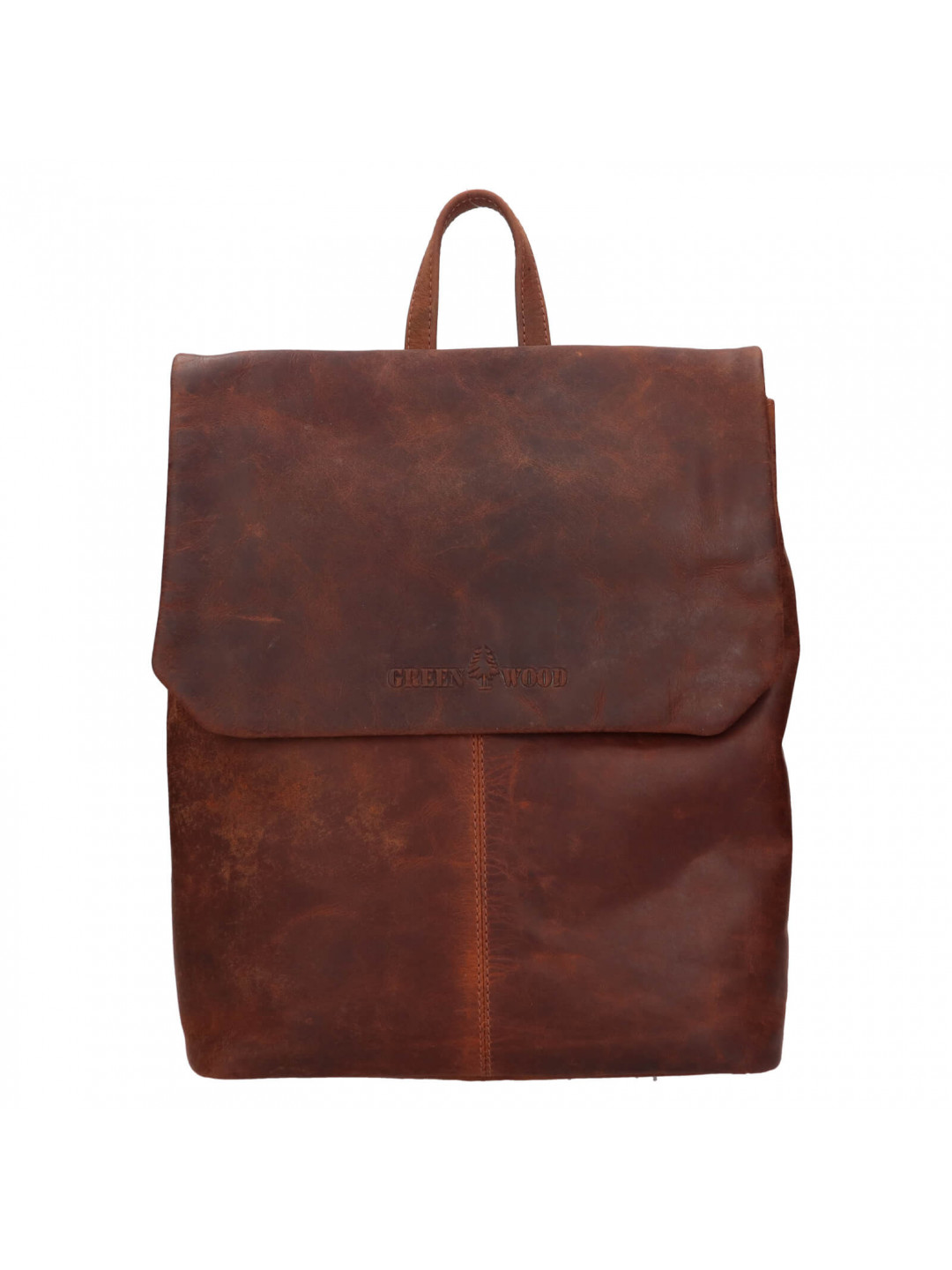 Vintage dámský kožený batoh Greenwood Marta – hnědá